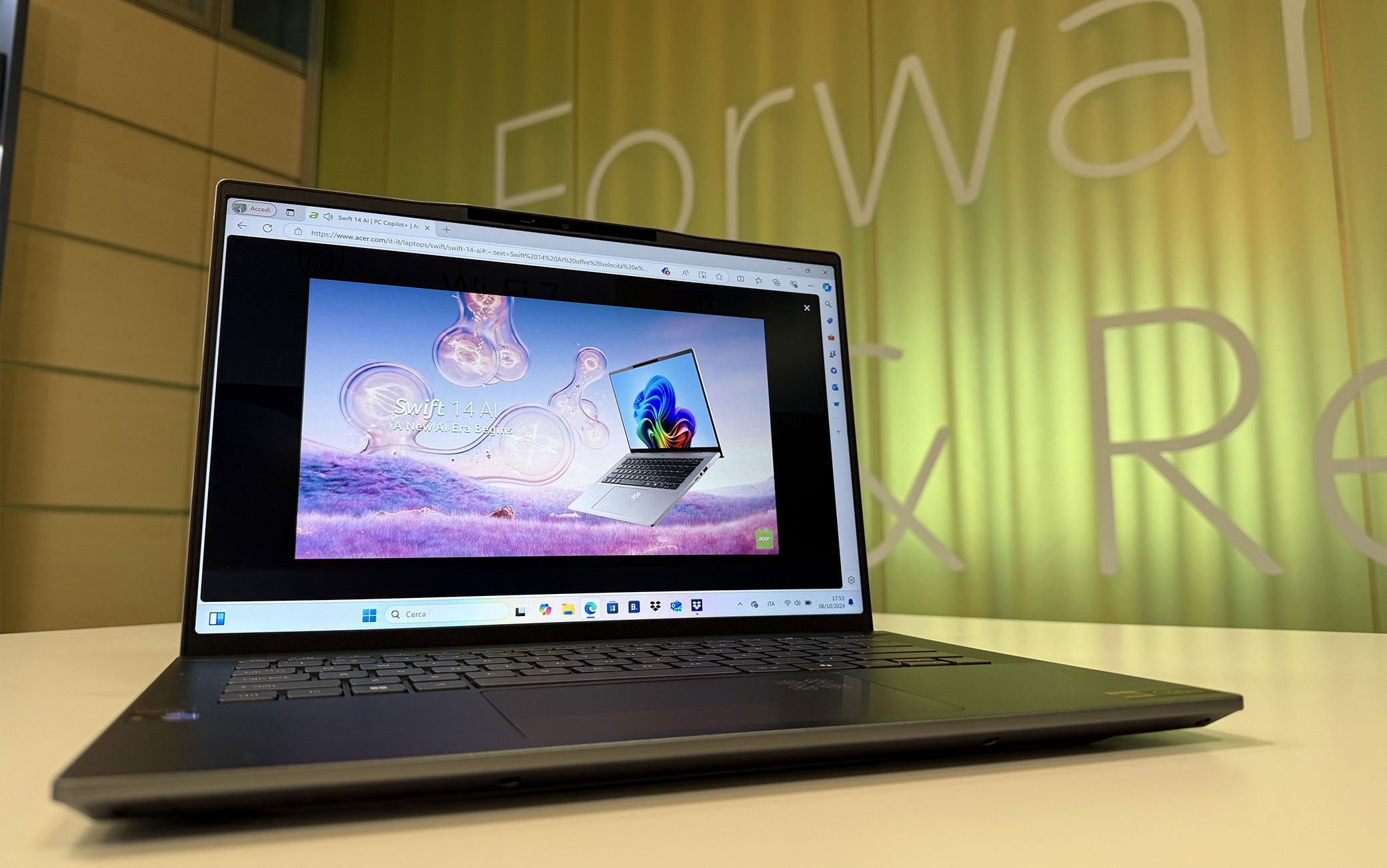 Swift 14 AI, il primo laptop di Acer targato Copilot+